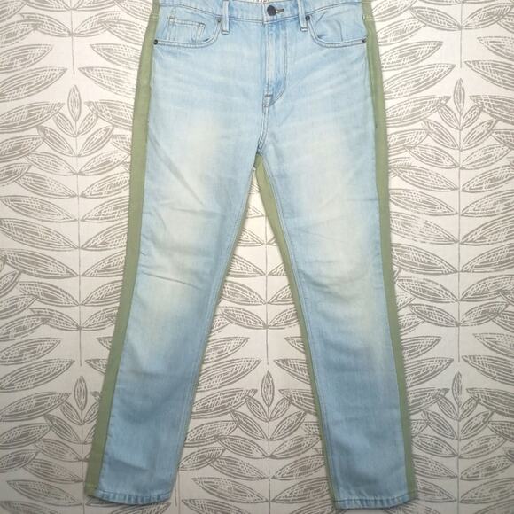 Frame Le Beau Jeans Two Tone Cropped - Picture 1 of 8